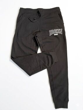 Broken Logo Men's Black Jogger Sweatpants